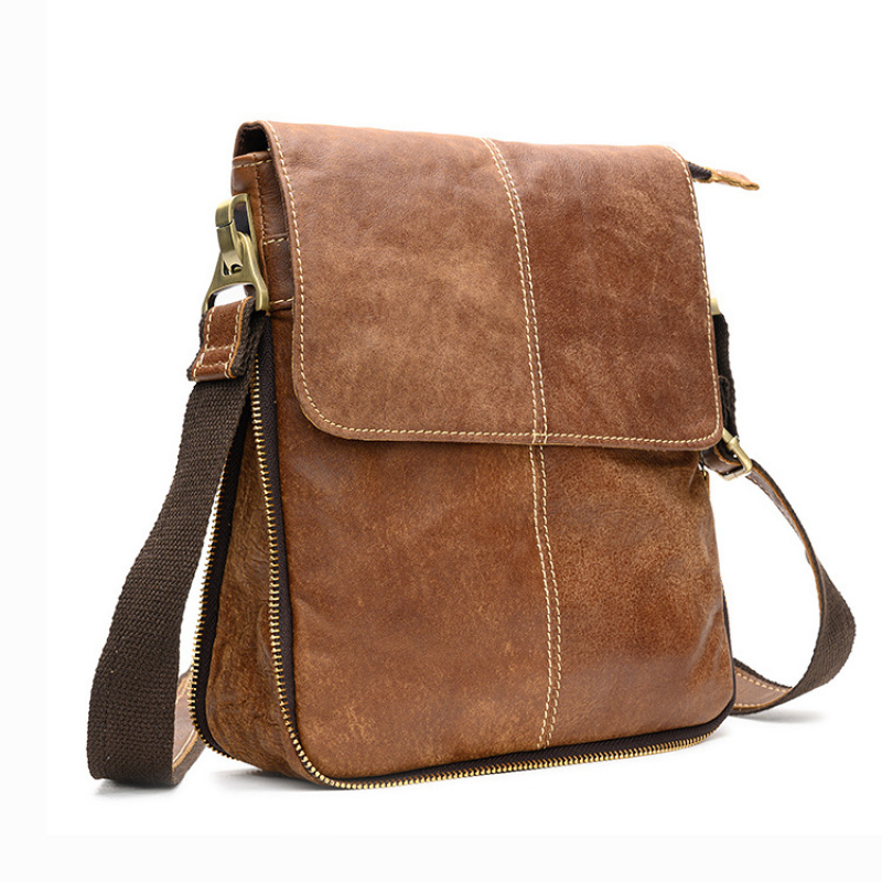 Leather Work Bag Men - حقيبة رجالية من جلد البقر الطبقة