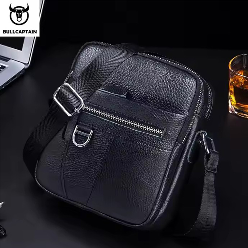 Leather Work Bag Men - BULLCAPTAIN حقيبة ساعي جلدية للرجال حقائب