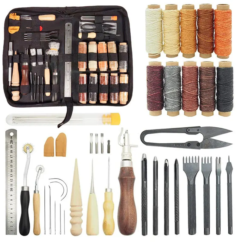 Beginner Leatherwork Kit - مجموعة أدوات عمل الجلود للمبتدئين، طقم