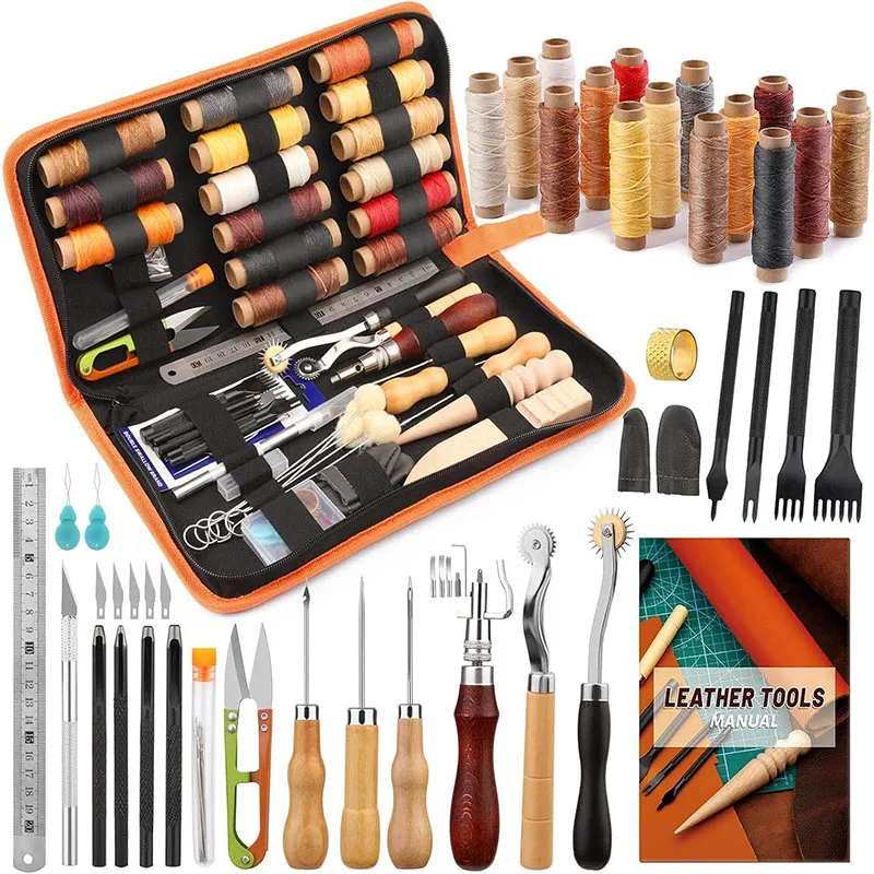 Beginner Leatherwork Kit - أدوات عمل بالجلد، طقم أدوات عملية