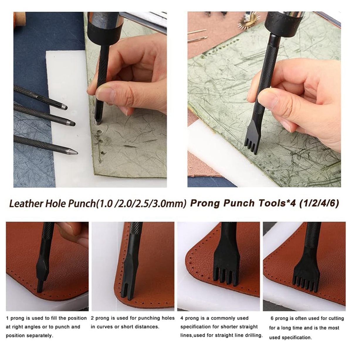 Beginner Leatherwork Kit - طقم أدوات عمل الجلود 66 قطعة
