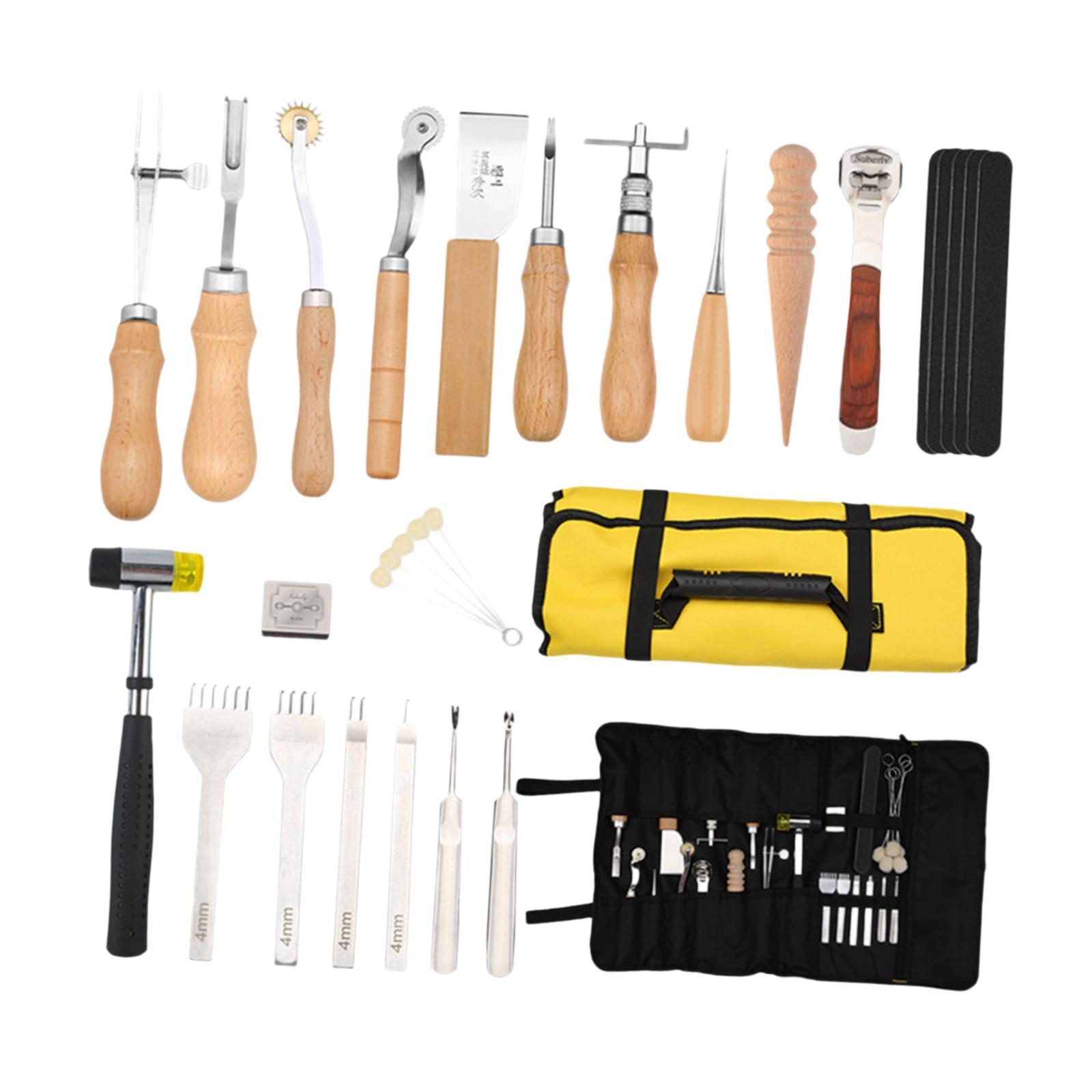 Beginner Leatherwork Kit - طقم أدوات عمل من الجلد الصناعي
