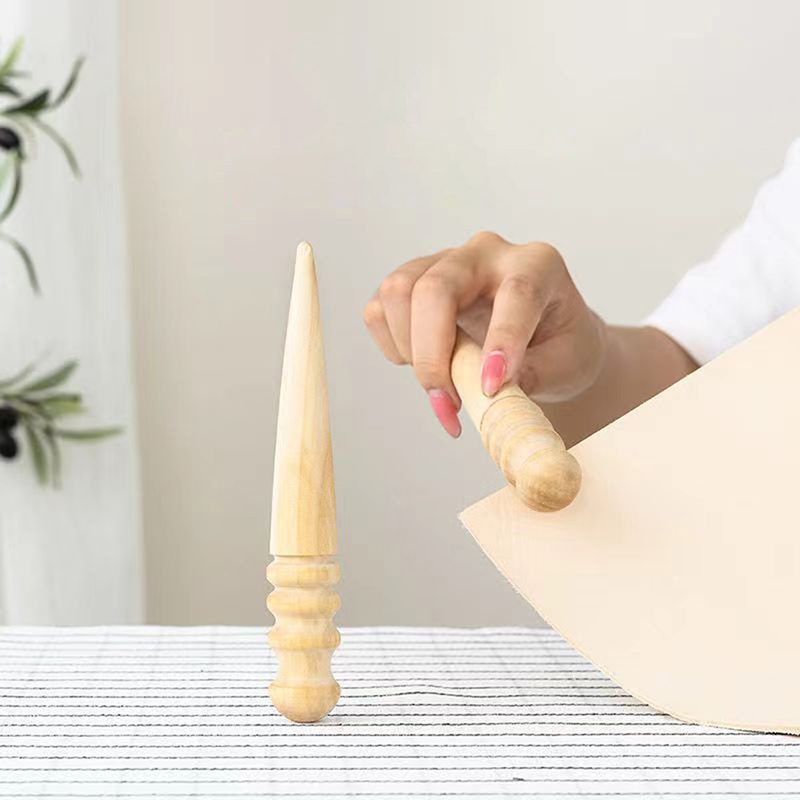 Leather Work Organiser - أداة تلميع حواف الجلد الخشبية المستديرة