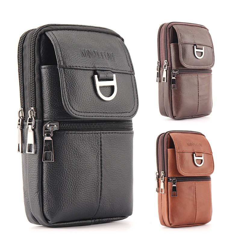 Leather Work Bag Men - حقيبة خصر جلدية للرجال - حقيبة