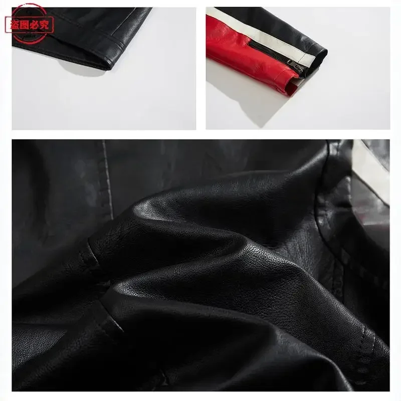 سترة جلدية مطبوعة بشعار Ready  - مراجعة Leather Work Jacket With Hood وسعره