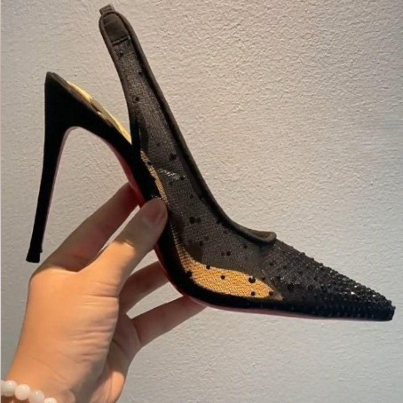 أحذية نسائية ذات كعب عالٍ مدبب - مراجعة Leather Work Heels وسعره