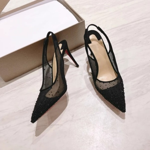 أحذية نسائية ذات كعب عالٍ مدبب - مراجعة Leather Work Heels وسعره