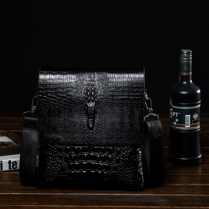 حقيبة كتف من جلد التمساح للرجا - مراجعة Leather Work Bag Men وسعره