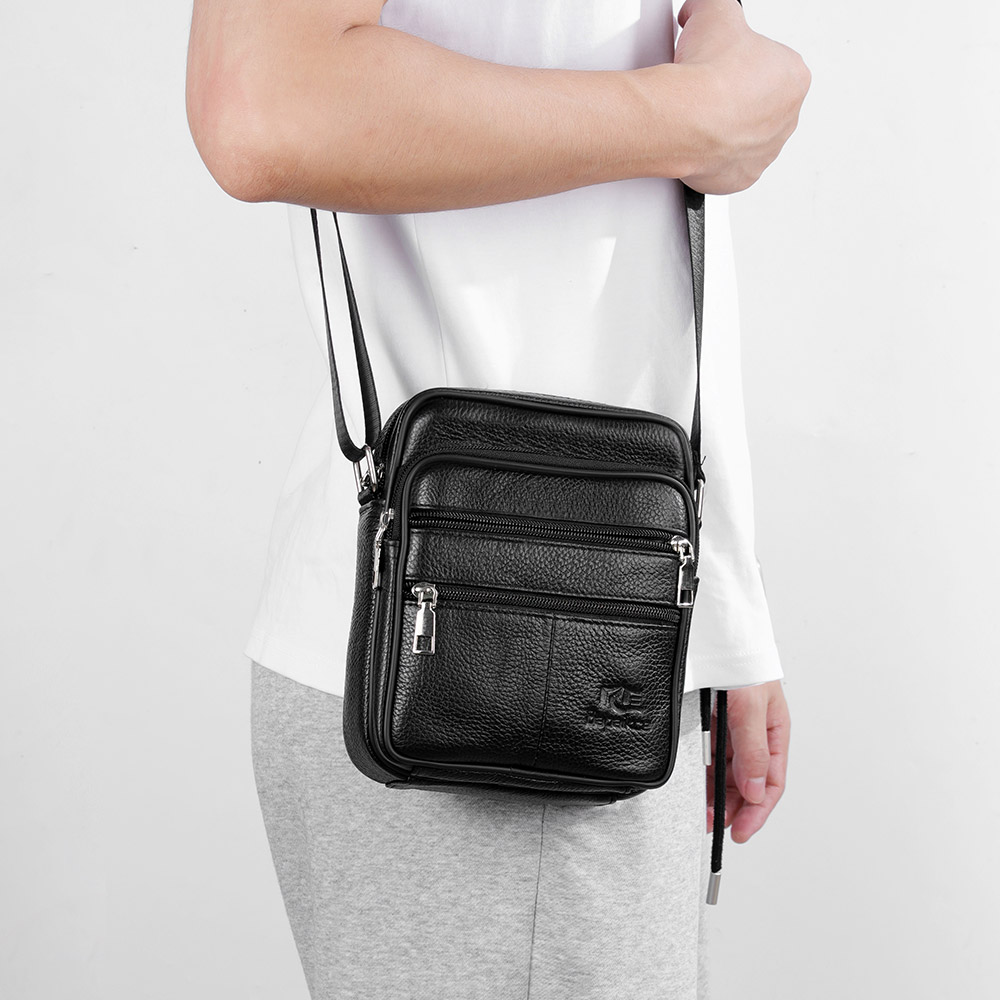 حقيبة كتف رجالية كاجوال كلاسيك - مراجعة Leather Work Bag Men وسعره