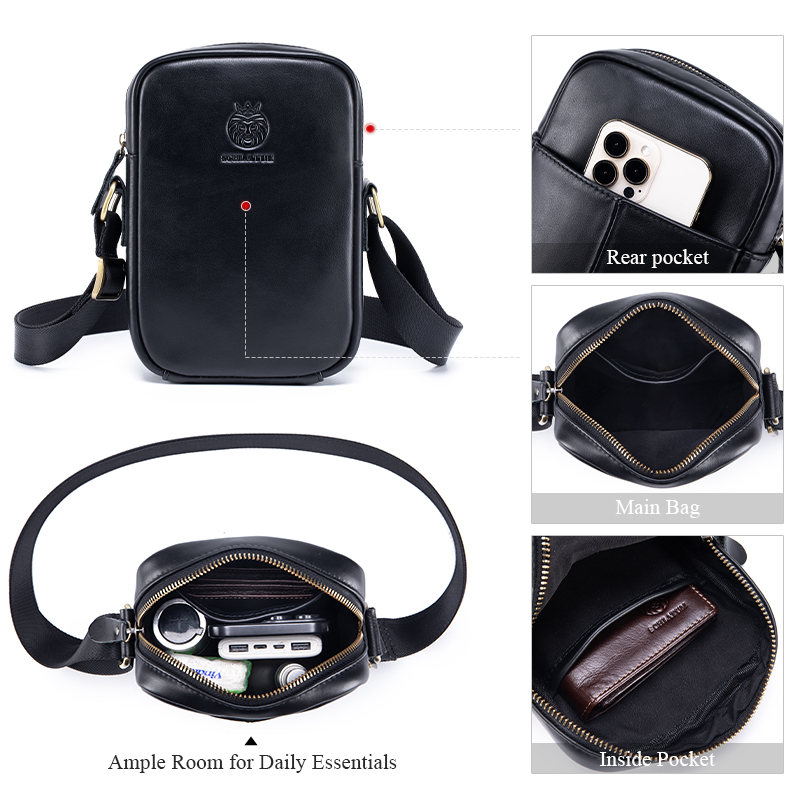 حقائب كتف رجالية غير رسمية، حق - مراجعة Leather Work Bag Men وسعره