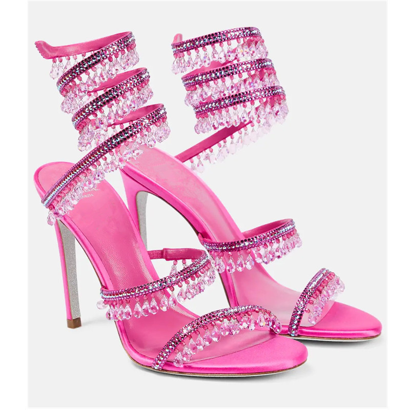 صنادل نسائية جديدة بكعب عالٍ ل - مراجعة Leather Work Heels وسعره