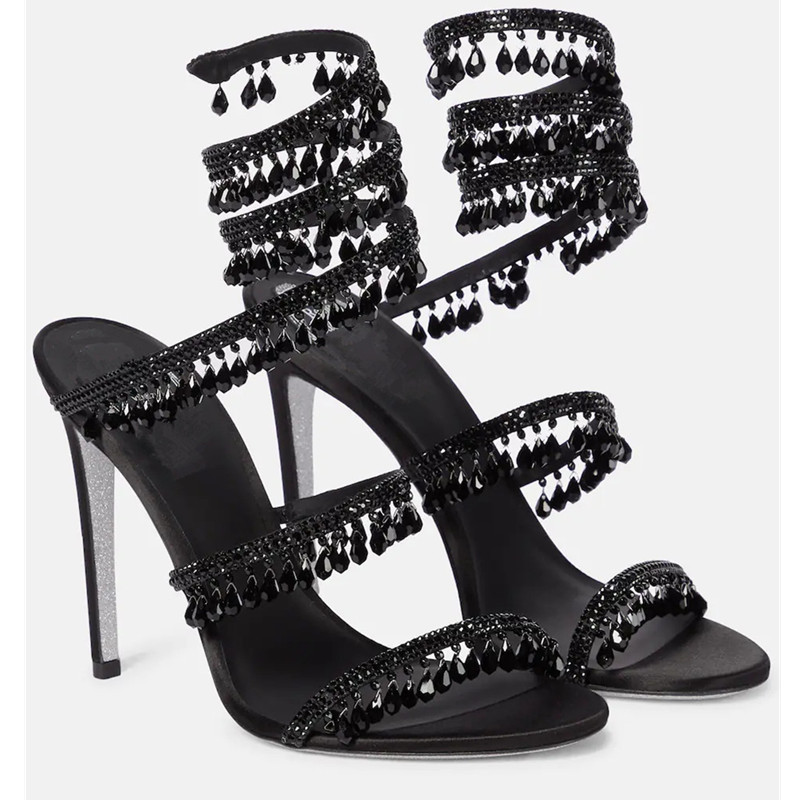 صنادل نسائية جديدة بكعب عالٍ ل - مراجعة Leather Work Heels وسعره