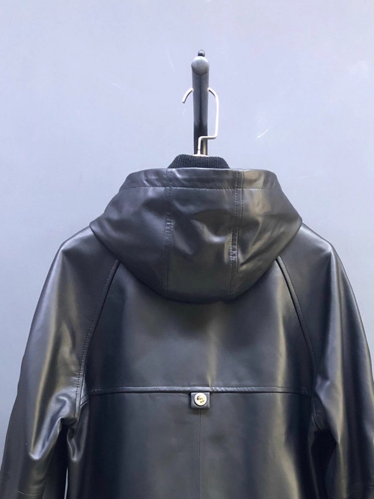 عرض خاص: جاكيت نسائي خريفي قصي - مراجعة Leather Work Jacket With Hood وسعره