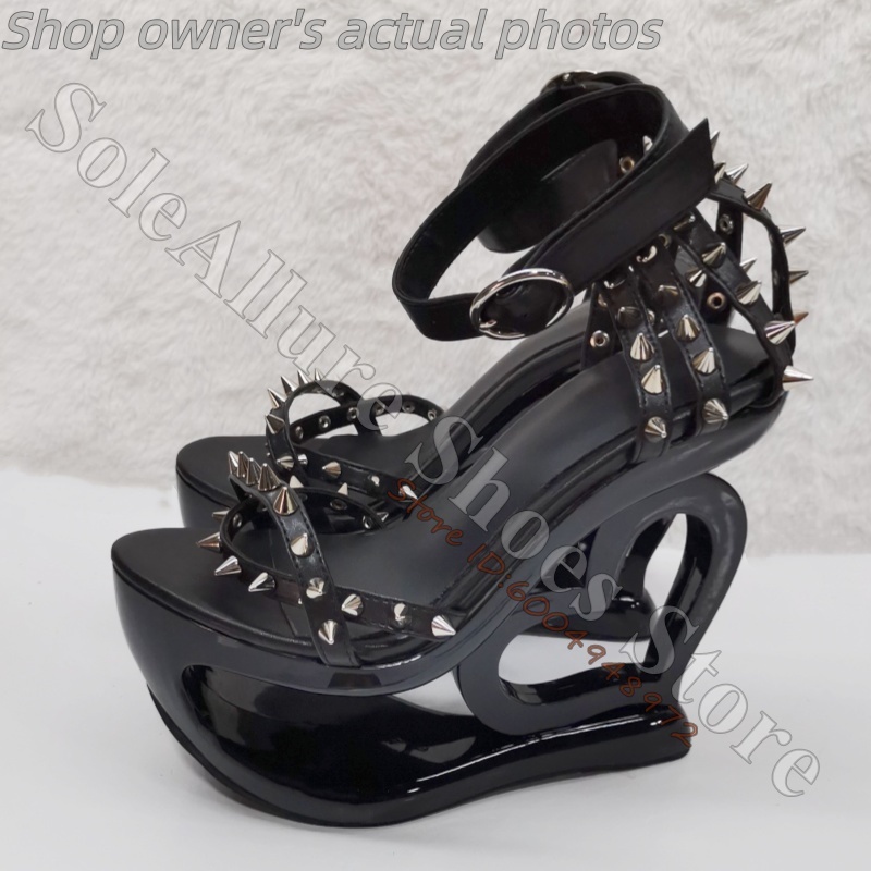 صندل وردي فاقع بكعب ويدج، مزين - مراجعة Leather Work Heels وسعره