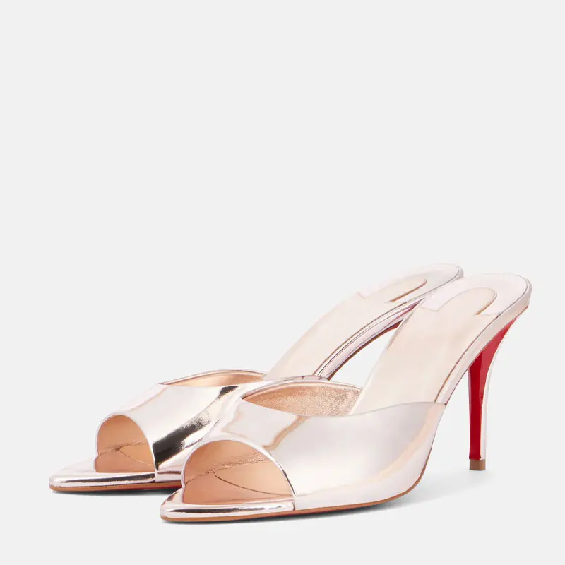 أحذية نسائية جديدة مفتوحة من ا - مراجعة Leather Work Heels وسعره