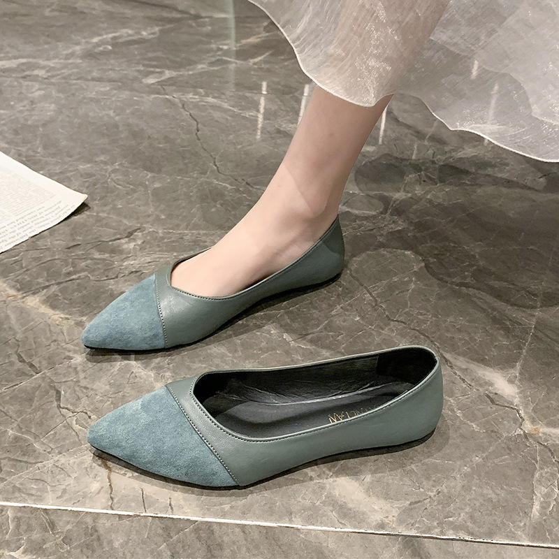 أحذية جلدية سوداء مسطحة للنساء - مراجعة Leather Work Heels وسعره