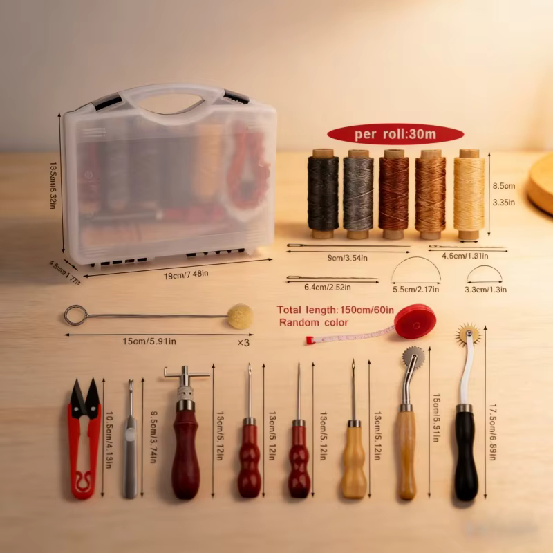 مجموعة أدوات الحرف الجلدية الا - مراجعة Leather Work Organiser وسعره