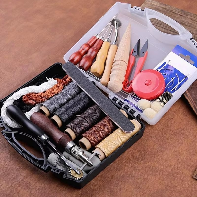 مجموعة أدوات الحرف الجلدية الا - مراجعة Leather Work Organiser وسعره
