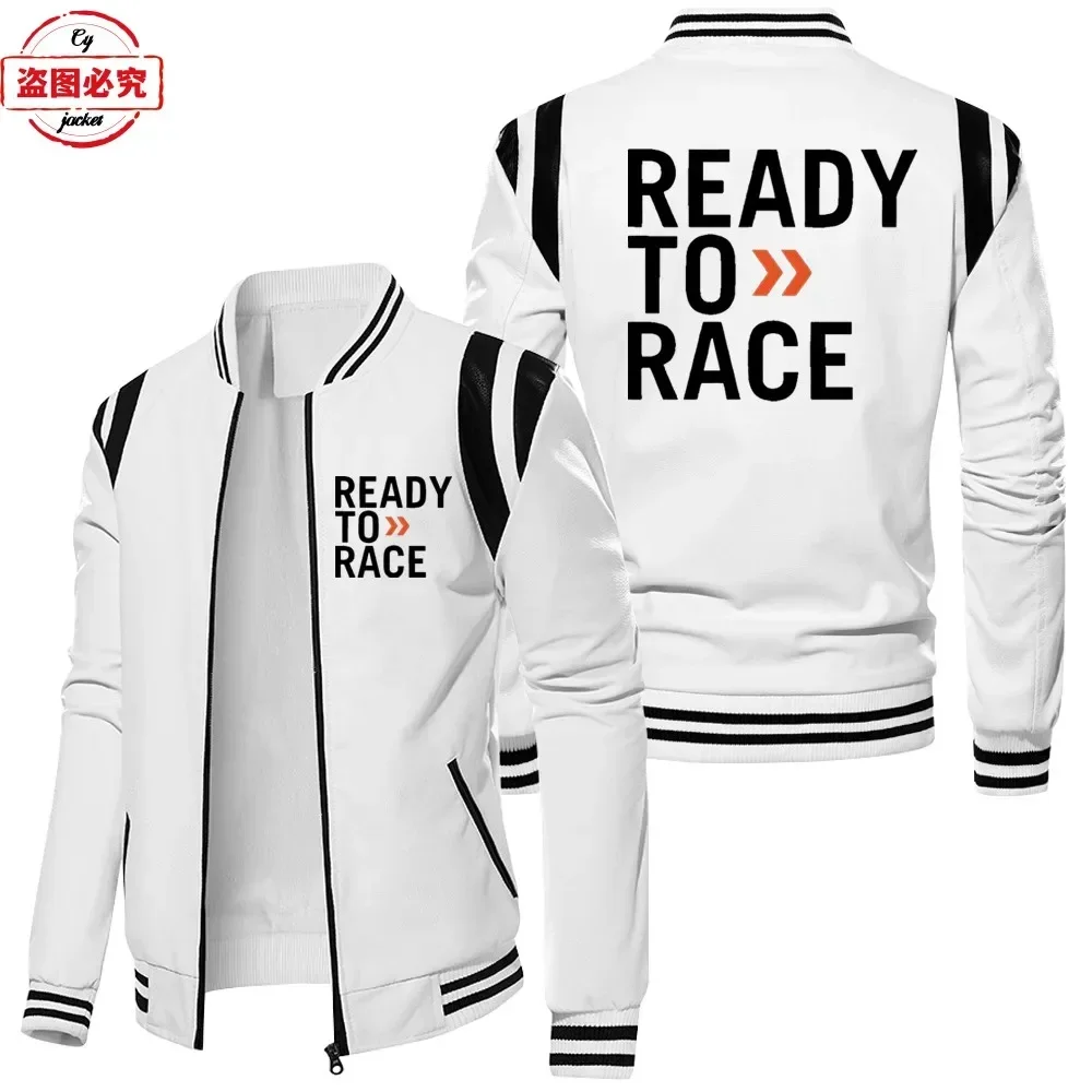 سترة جلدية مطبوعة بشعار Ready  - مراجعة Leather Work Jacket With Hood وسعره
