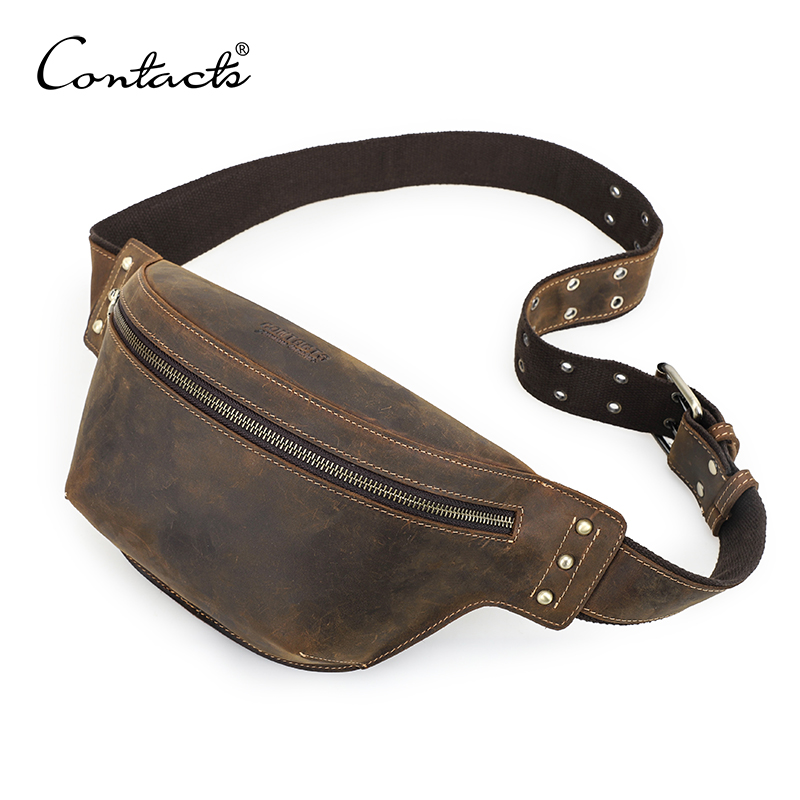 CONTACT'S حقائب الخصر الجلدية  - مراجعة Leather Work Bag Men وسعره
