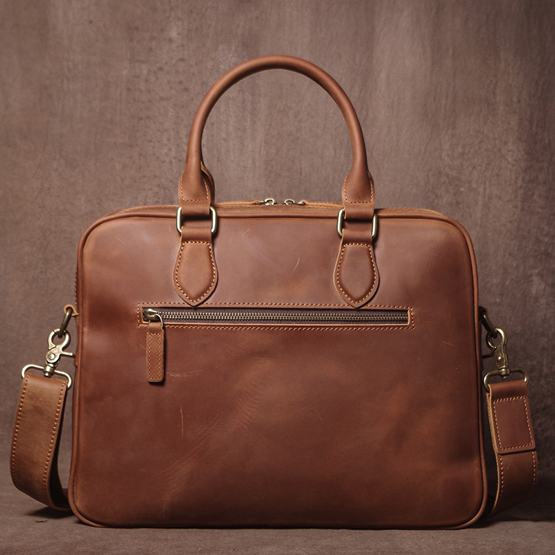 GURO الرجال مجنون الحصان جلد ا - مراجعة Leather Work Bag Men وسعره