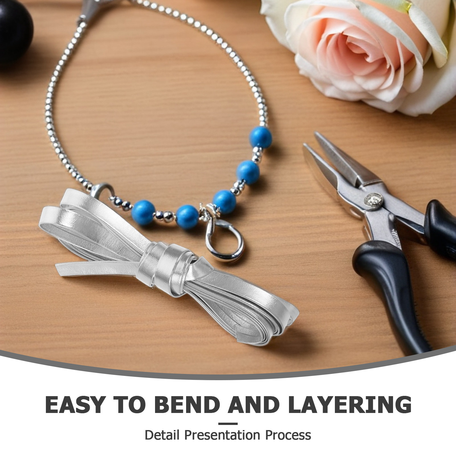 قطعتان من شريط الجلد الصناعي ل - مراجعة Leatherwork Jewelry وسعره
