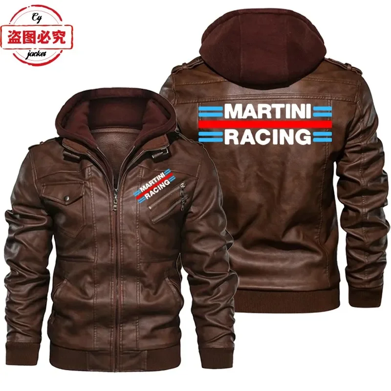 سترة جلدية مطبوعة بشعار مارتين - مراجعة Leather Work Jacket With Hood وسعره