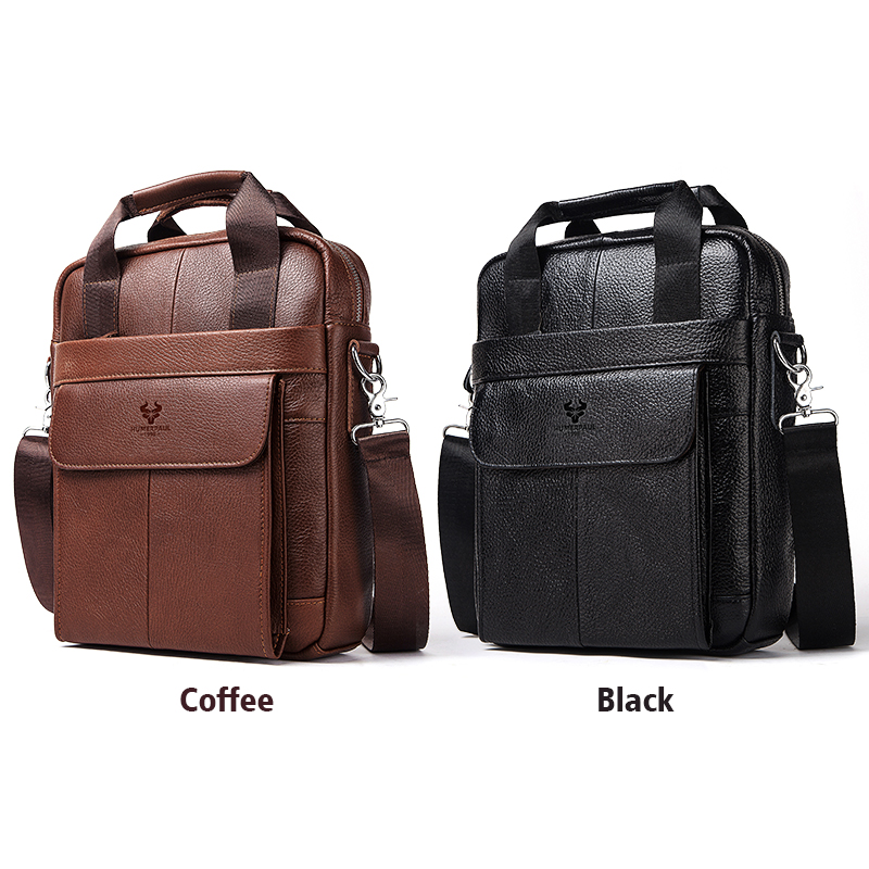 حقائب جلدية أصلية متينة للرجال - مراجعة Leather Work Bag Men وسعره