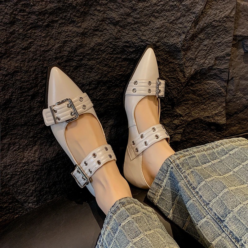 أحذية نسائية مصمم فاخر كعب منخ - مراجعة Leather Work Heels وسعره