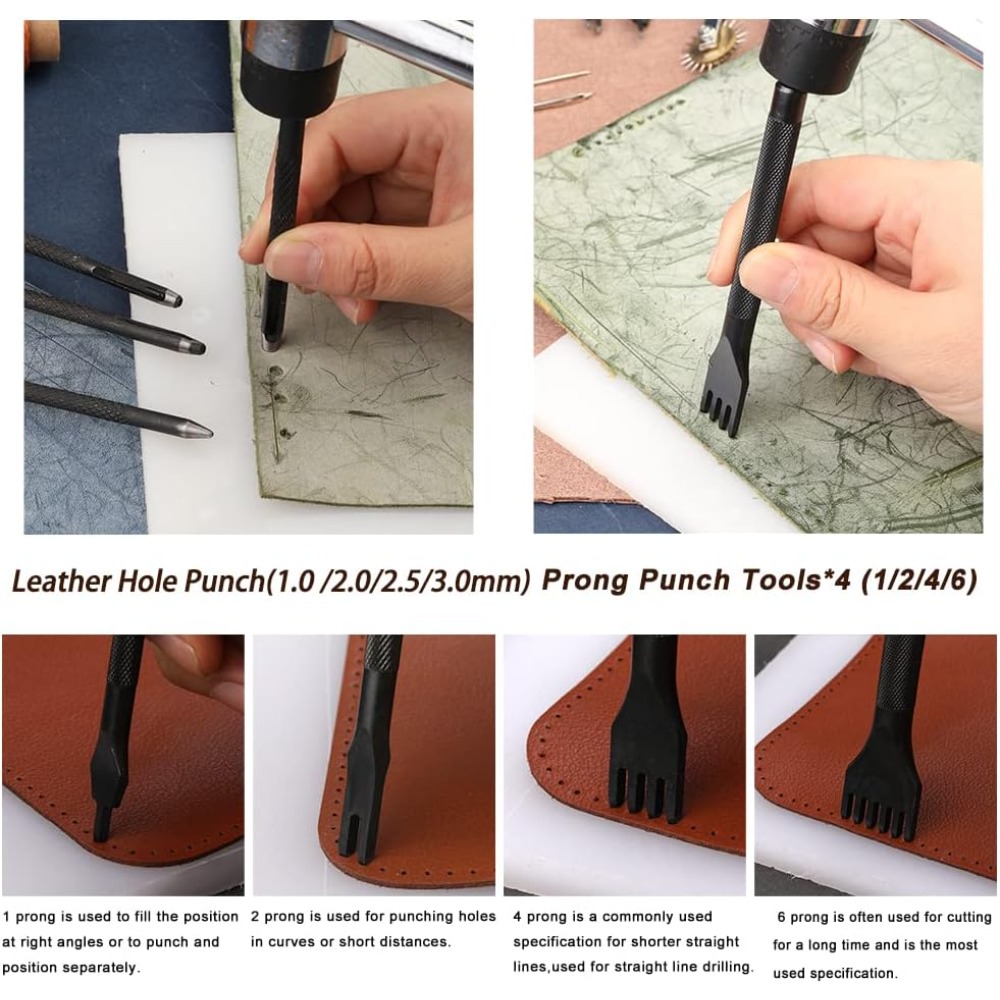 أدوات عمل بالجلد، طقم أدوات عم - مراجعة Beginner Leatherwork Kit وسعره