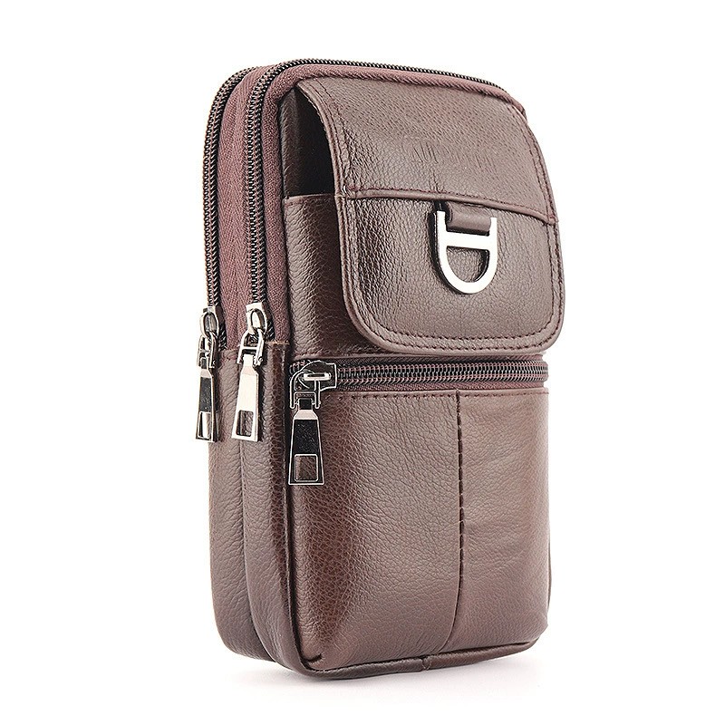 حقيبة خصر جلدية للرجال - حقيبة - مراجعة Leather Work Bag Men وسعره