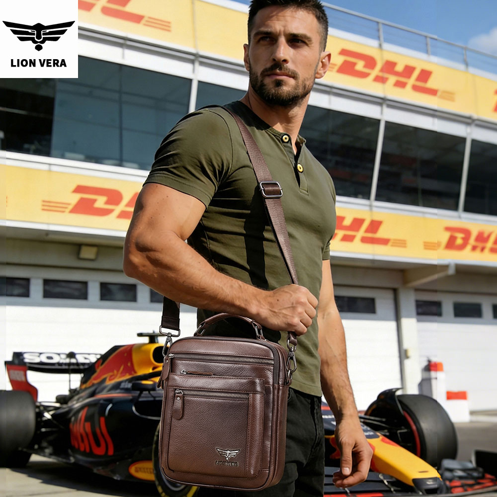 حقيبة كتف رجالية من LION VERA، - مراجعة Leather Work Bag Men وسعره