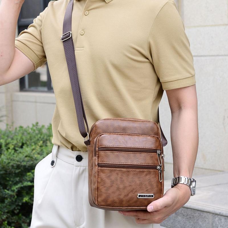 حقائب كتف كروس للرجال من جلد ا - مراجعة Leather Work Bag Men وسعره