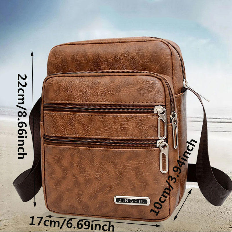حقائب كتف كروس للرجال من جلد ا - مراجعة Leather Work Bag Men وسعره